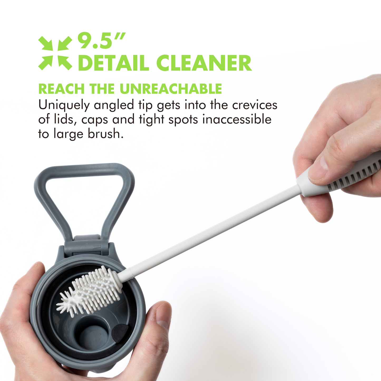 Silicone Bottle Cleaning Brush Set | (15