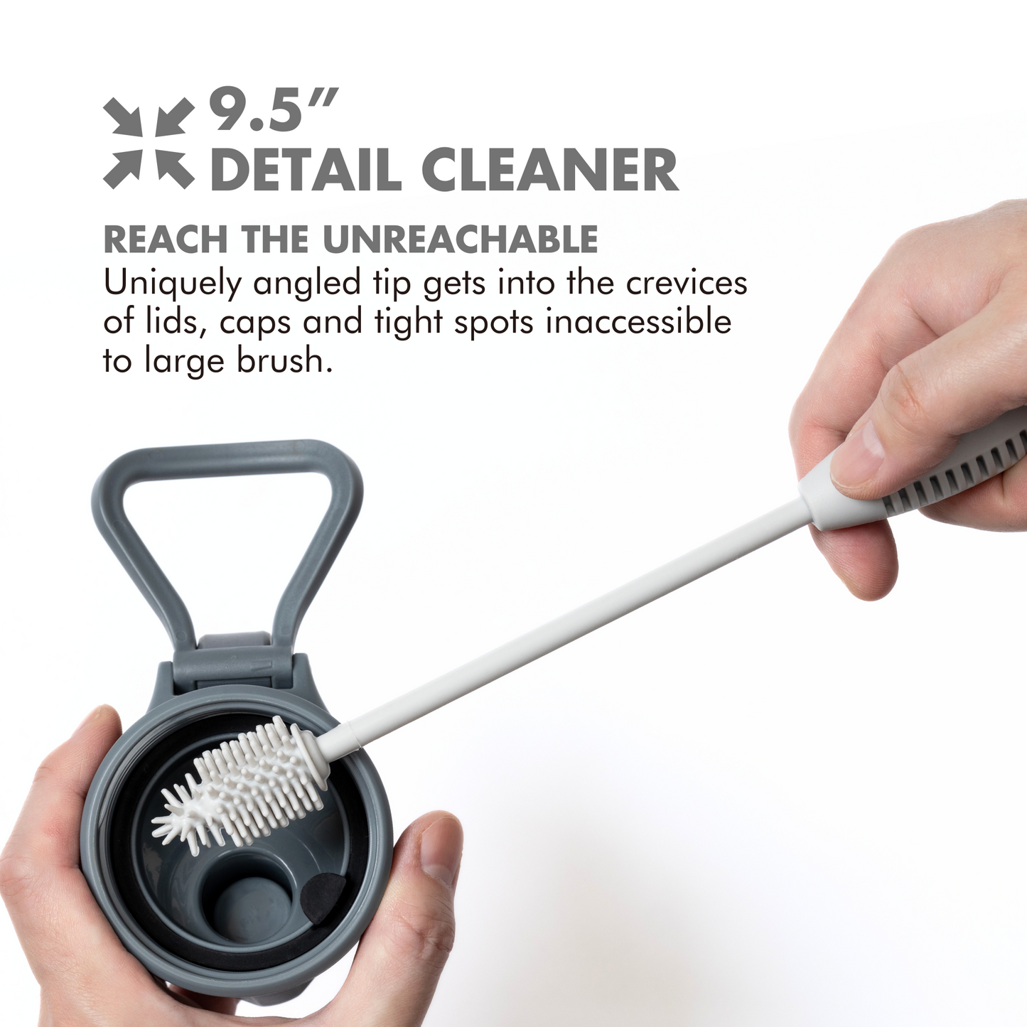 Silicone Bottle Cleaning Brush Set | (15
