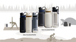 New Insulated Travel Water Bottle collection with Two Stylish Ergonomic Handle Lids 32oz/24oz