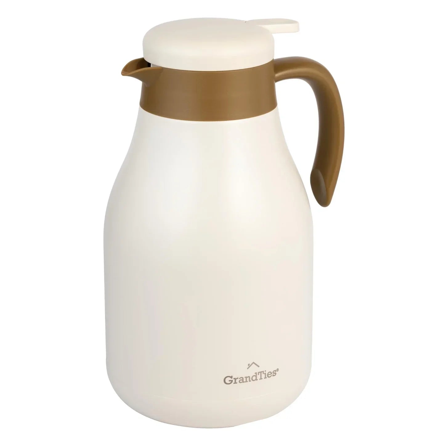 GrandTies Insulated Coffee Carafe — 61oz Stainless Steel for Outdoor & Home Use
