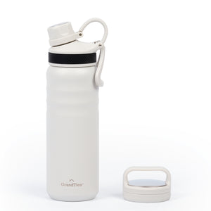 Insulated Travel Water Bottle with Two Handle Lids | 24oz/709ml - Moonlight