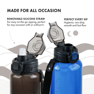 Tritan Sports Bottles with Removable Straw | 52oz/1500ml - Grandties