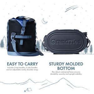 Waterproof Portable Soft Cooler Bag | Size: Up to 40 Cans - Grandties