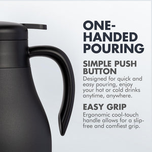 Insulated Stainless Steel Thermal Coffee Carafe | 61oz/1800ml - Grandties