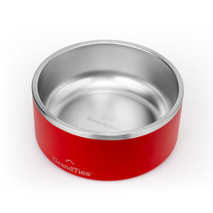 Insulated Stainless Steel Pet Bowl | Engraved | 64oz/1890ml/8 Cups - Grandties