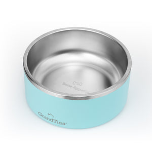 Insulated Stainless Steel Pet Bowl | Engraved | 64oz/1890ml/8 Cups - Grandties