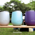 Insulated Coffee Mug with Sliding Lid | 16oz/460ml (Grande) - Powder Green - Grandties
