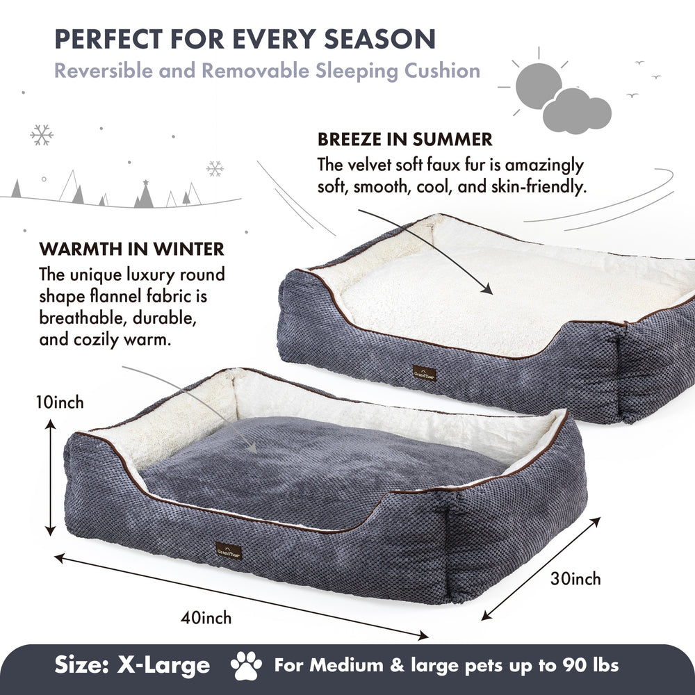 Cuddler Pet Bed | Size: XL / 40 Inch - Grandties