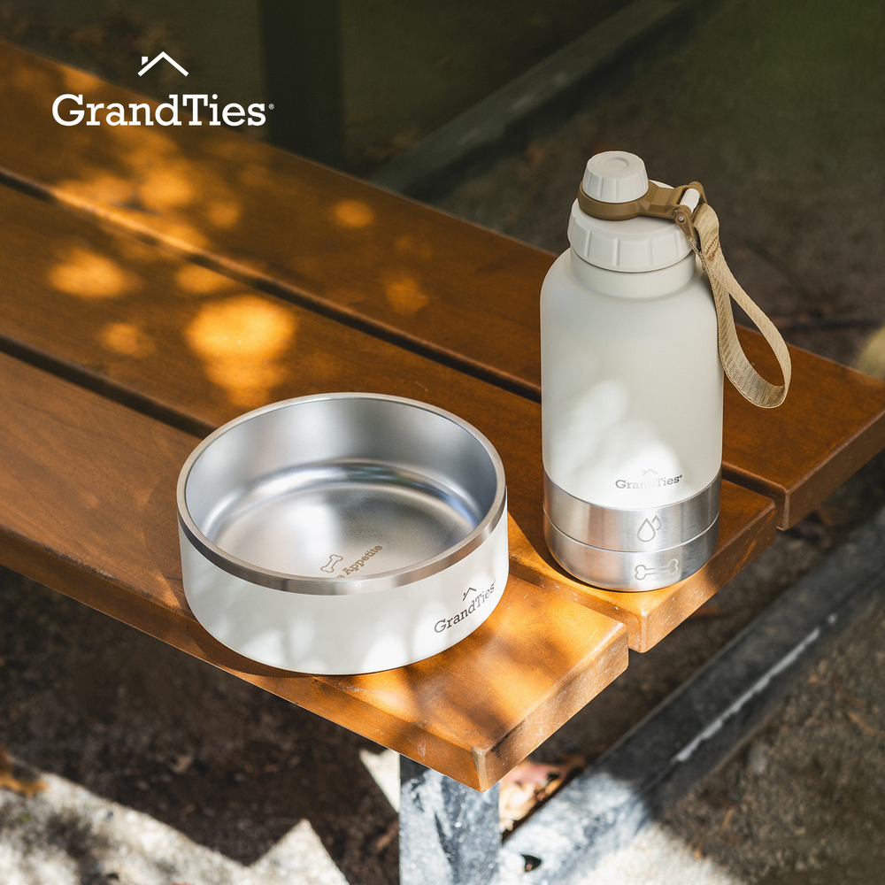 Insulated Stainless Steel Pet Bowl | Engraved | 42oz/1250ml/5 Cups - Grandties