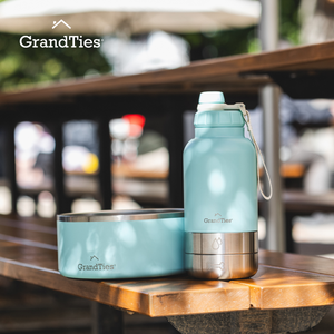 Insulated Stainless Steel Pet Bowl | Engraved | 42oz/1250ml/5 Cups - Grandties
