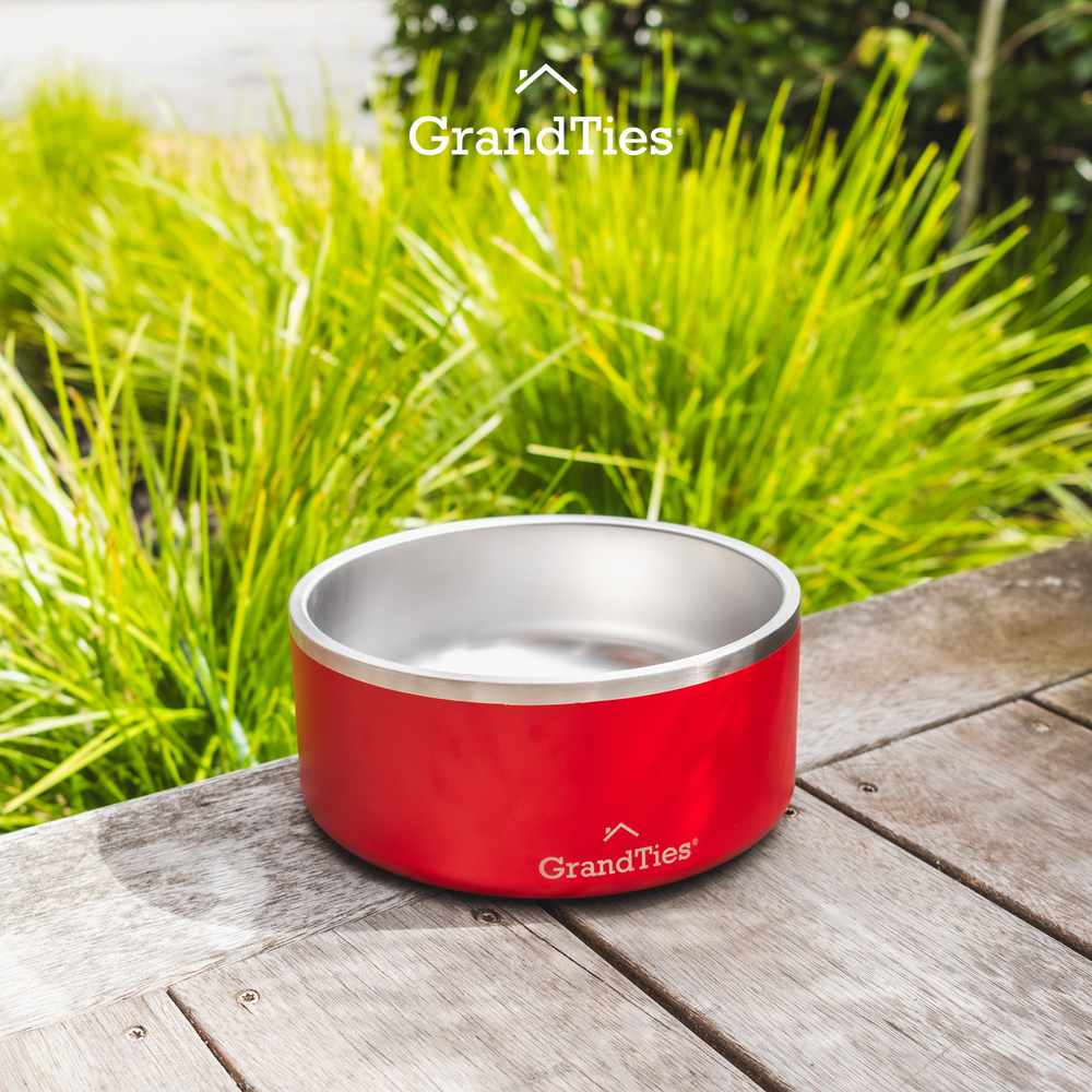 Insulated Stainless Steel Pet Bowl | Engraved | 64oz/1890ml/8 Cups