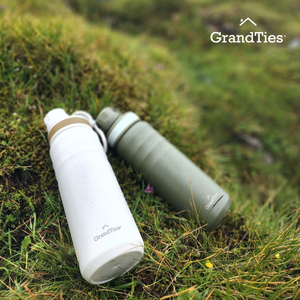 GRANDTIES 24 oz. Midnight Black Travel Water Bottle - Wide Mouth
