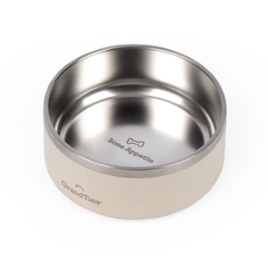 Insulated Stainless Steel Pet Bowl | Engraved | 18oz/532ml/2.25 Cups - Grandties