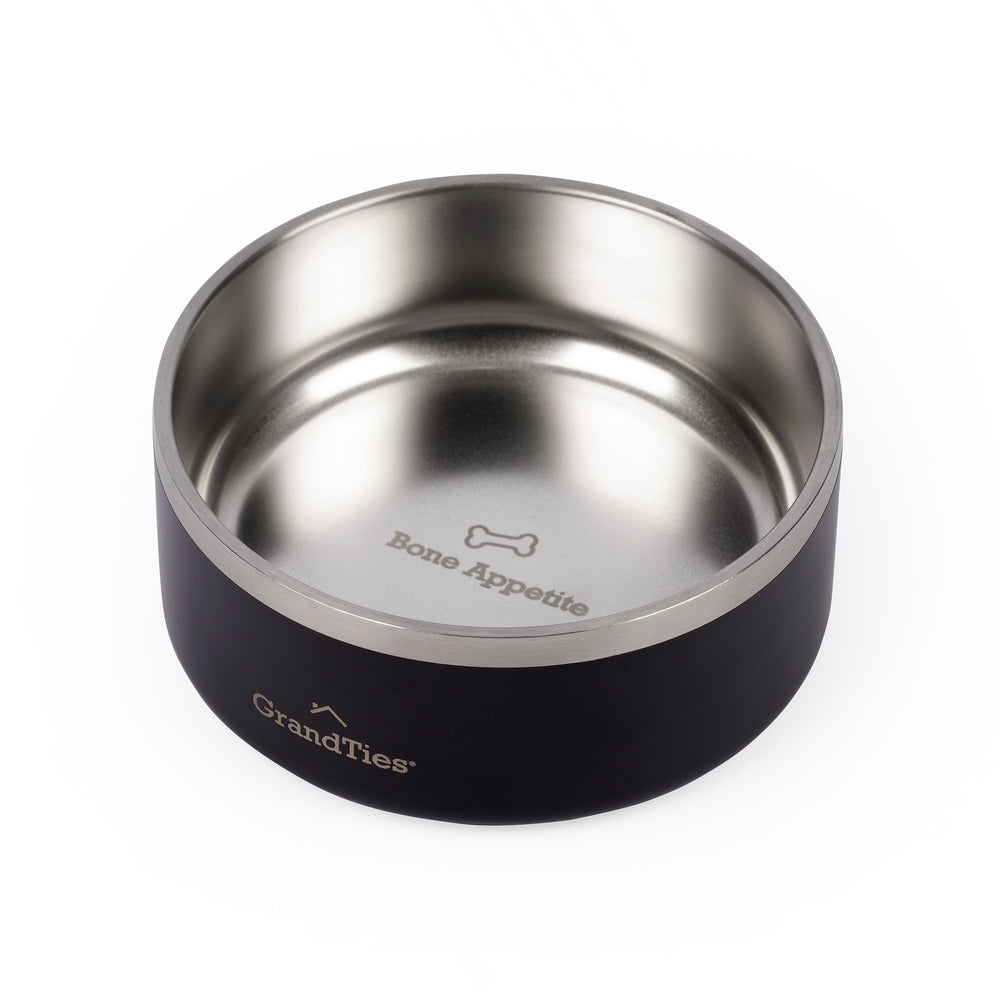 Insulated Stainless Steel Pet Bowl | Engraved | 18oz/532ml/2.25 Cups - Grandties