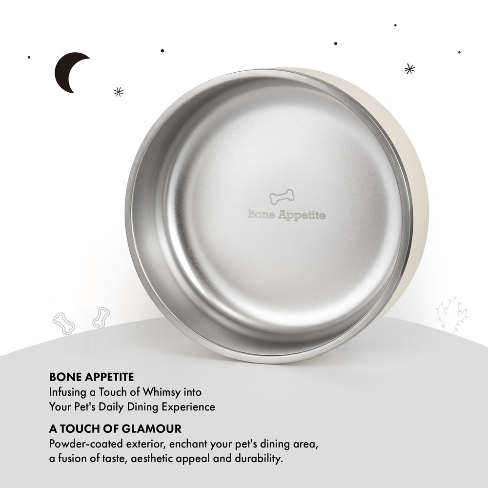 Insulated Stainless Steel Pet Bowl | Engraved | 18oz/532ml/2.25 Cups - Grandties