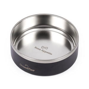 Insulated Stainless Steel Pet Bowl | Engraved | 24oz/710ml/3 Cups - Grandties