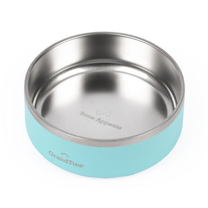 Insulated Stainless Steel Pet Bowl | Engraved | 24oz/710ml/3 Cups - Grandties
