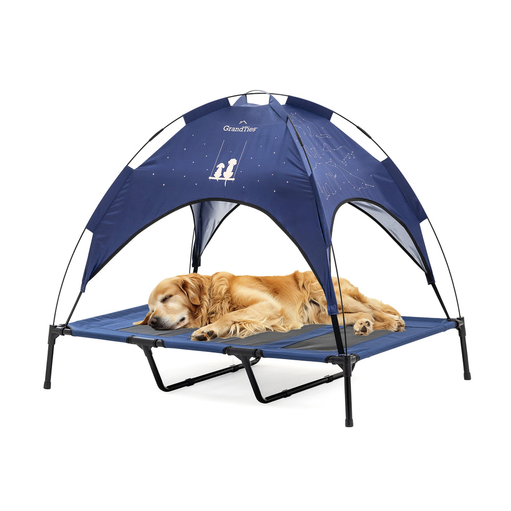 Elevated Pet Tent | Size: XL, Ivory White - Grandties