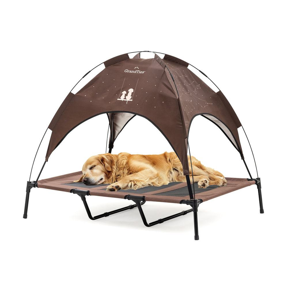 Elevated Pet Tent | Size: XL, Ivory White - Grandties