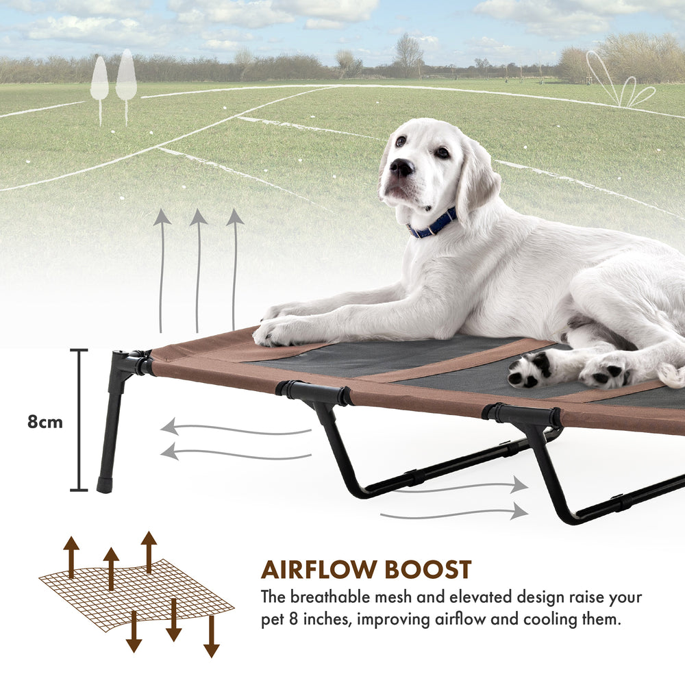 Elevated Pet Tent | Size: XL, Ivory White - Grandties