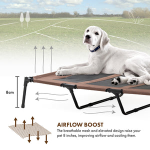 Elevated Pet Tent | Size: XL, Ivory White - Grandties