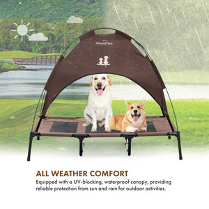 Elevated Pet Tent | Size: XL, Ivory White - Grandties