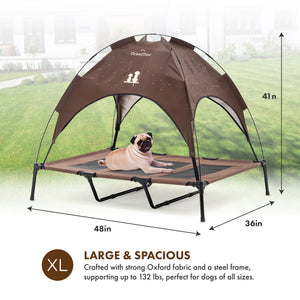 Elevated Pet Tent | Size: XL, Ivory White - Grandties