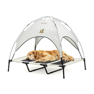 Elevated Pet Tent | Size: XL, Ivory White - Grandties