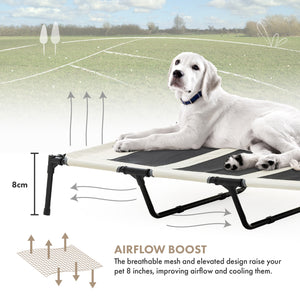Elevated Pet Tent | Size: XL, Ivory White - Grandties