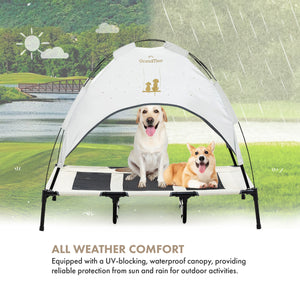 Elevated Pet Tent | Size: XL, Ivory White - Grandties
