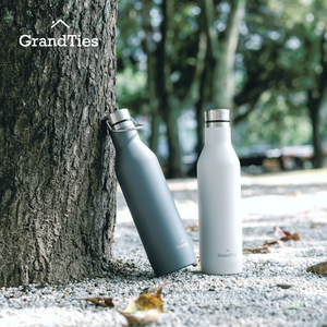 GrandTies Sports Travel Water Bottle – 32oz, 2 Lids, Reusable Wide Mouth  Vacuum Insulated Water Bottles, Metal Canteen, Coldest Water bottle for  Men