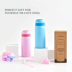 Insulated and Lightweight Bottle 12oz/350ml - The Family Collection - Sky Blue - GrandTies