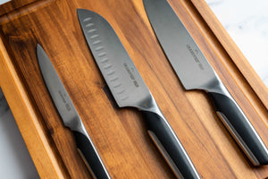 7 Pieces German Din1.4116 Steel Knife Block Set with Scissor-Homary