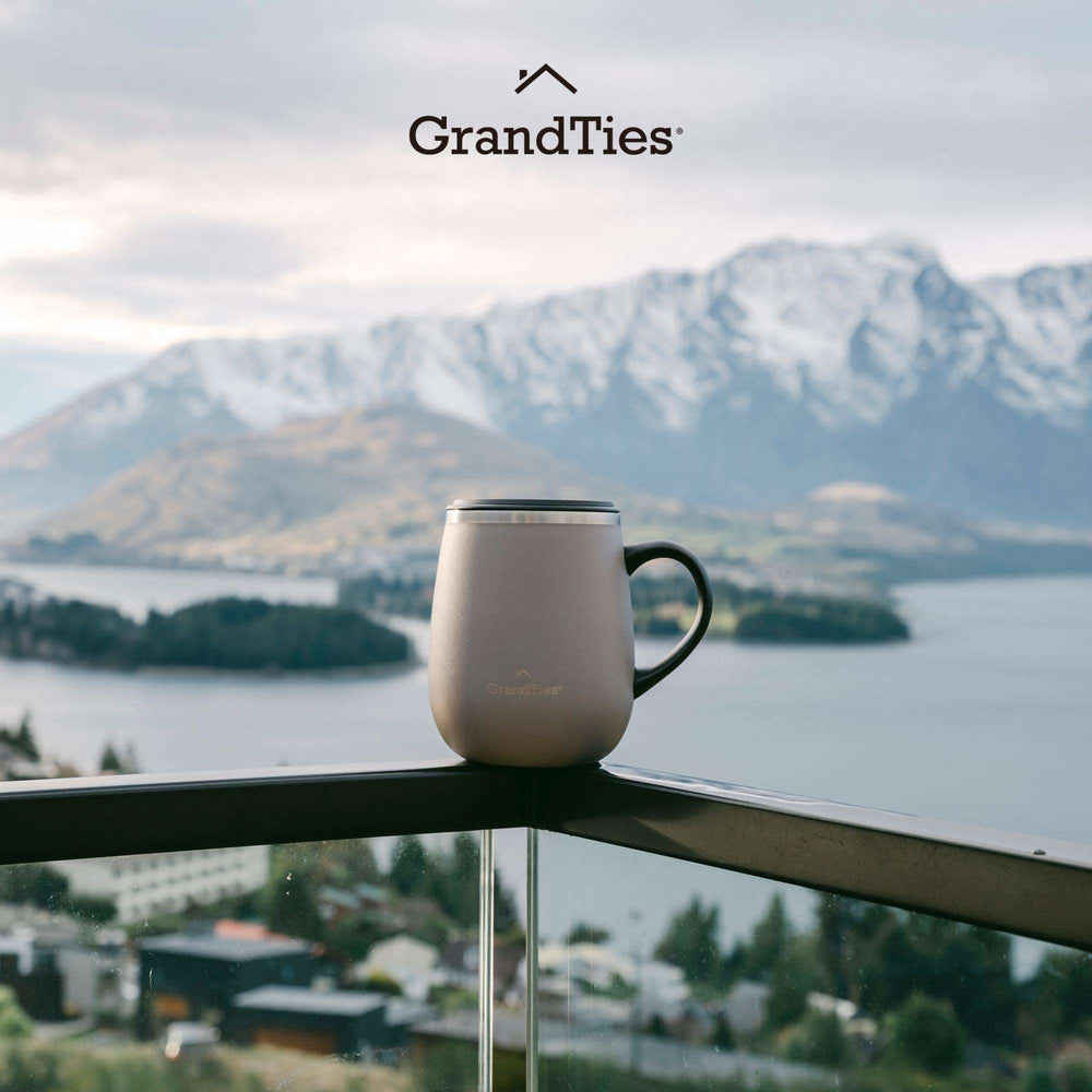 Insulated Coffee Mug with Sliding Lid 16oz/460ml (Grande) - Caffè Latte - Grandties