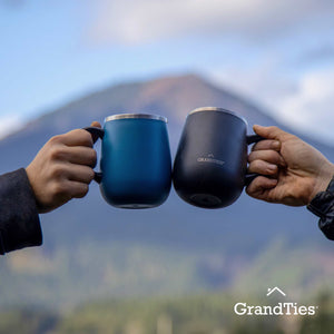 Insulated Coffee Mug with Sliding Lid 16oz/460ml (Grande) - Cobalt Blue - Grandties