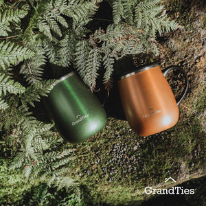 Insulated Coffee Mug with Sliding Lid 16oz/460ml (Grande) - Emerald Green Metallic - Grandties