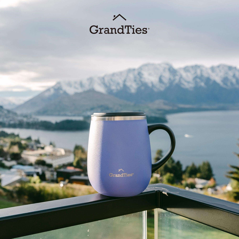 GrandTies, 16oz Insulated Coffee Mugs with Sliding Lid