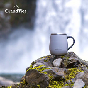 Insulated Coffee Mug with Sliding Lid 16oz/460ml (Grande) - Pearl - Grandties