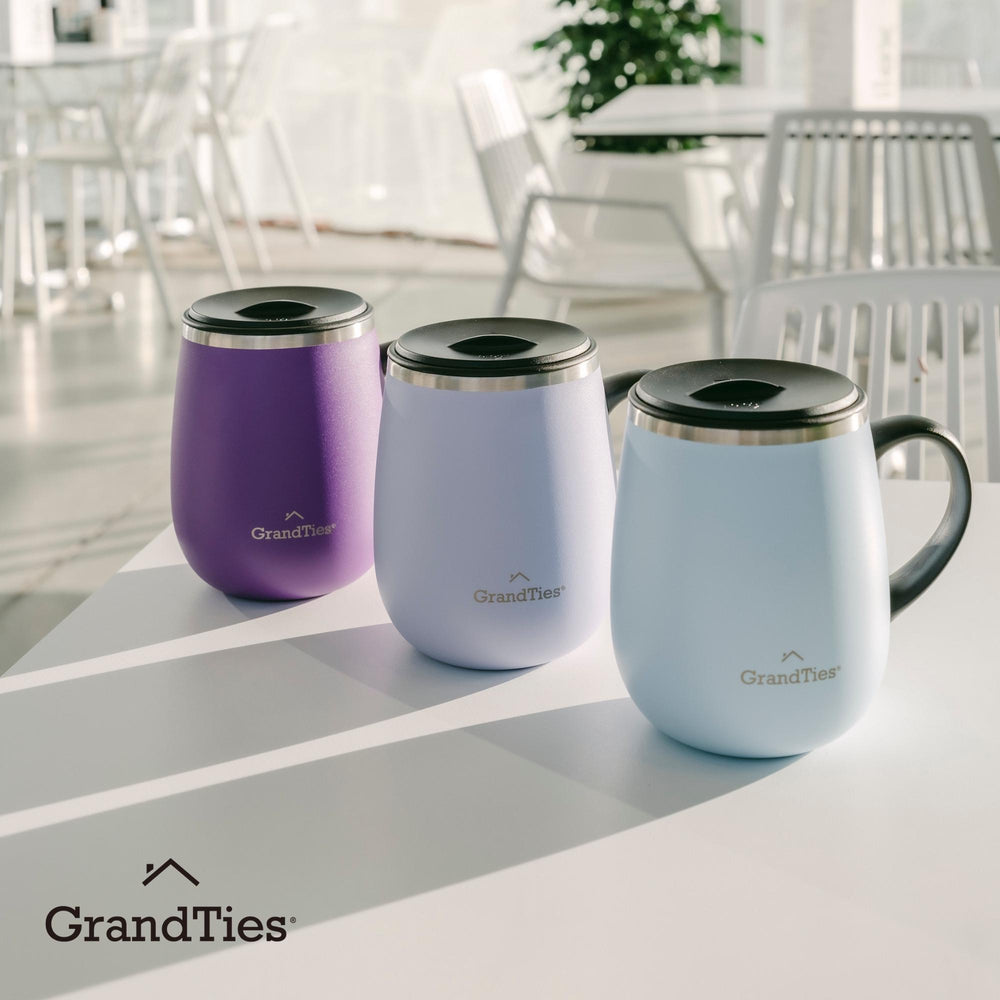 Insulated Coffee Mug with Sliding Lid 16oz/460ml (Grande) - Glacier Lake - Grandties