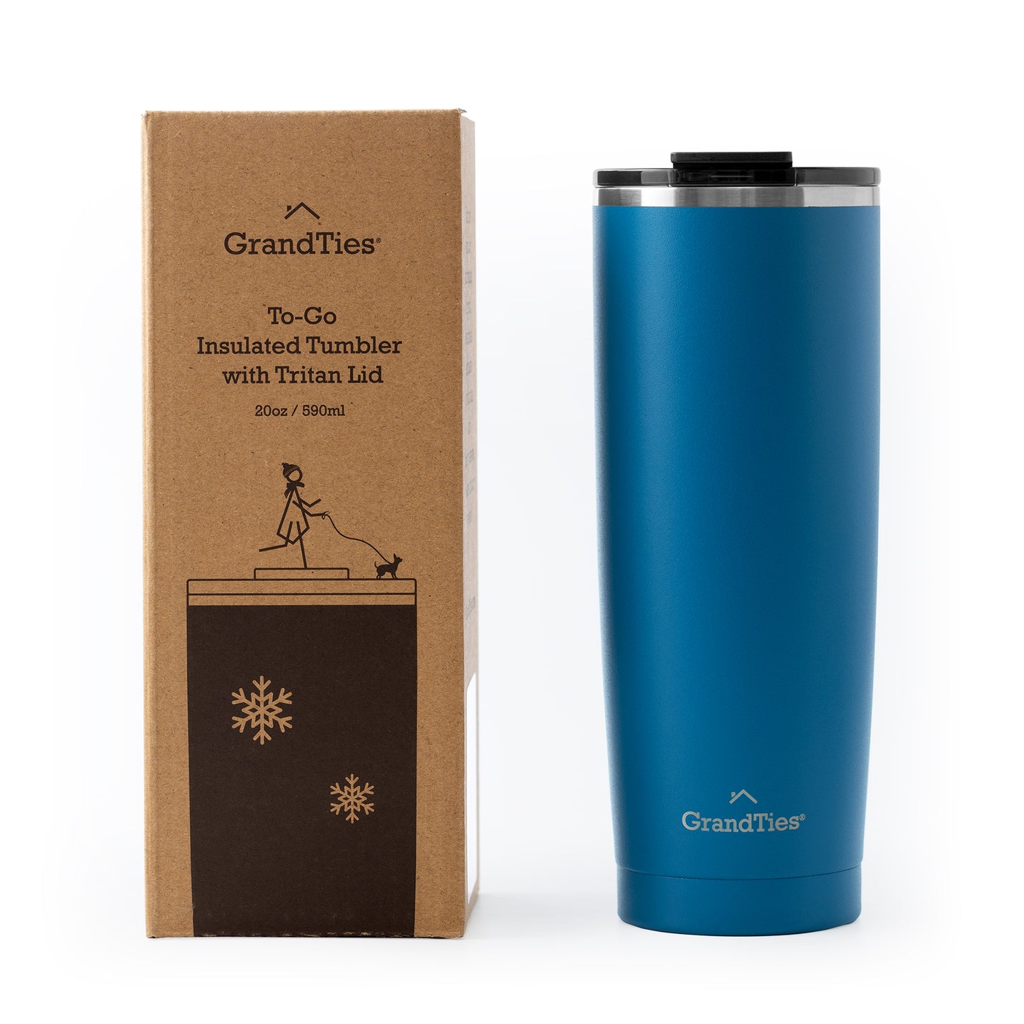 To-Go Collection Insulated Tumbler with Tritan Lid 20oz/590ml - Grandties