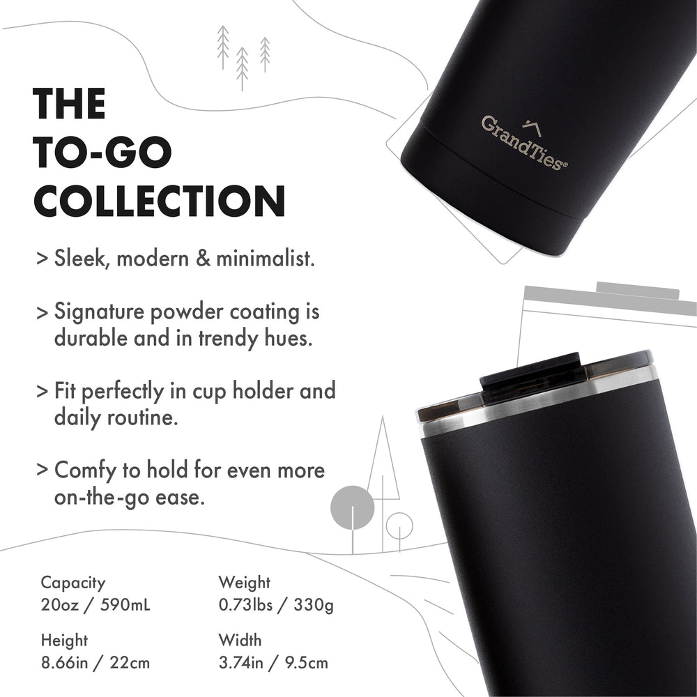To-Go Collection Insulated Tumbler with Tritan Lid 20oz/590ml - Grandties