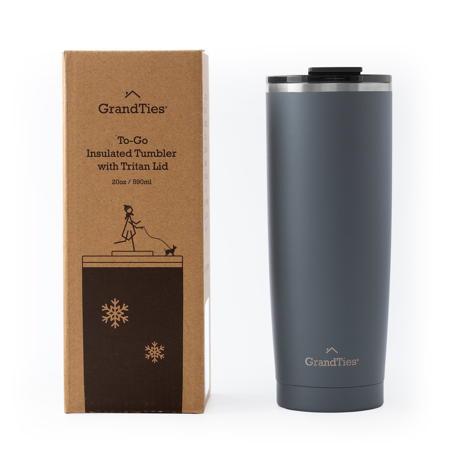 To-Go Collection Insulated Tumbler with Tritan Lid 20oz/590ml - Grandties