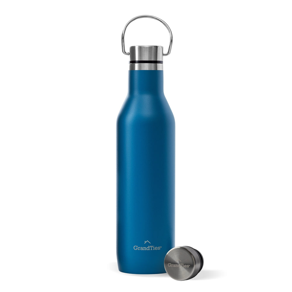 Insulated Water Bottle with Two Lids (Classic) | 21oz/620ml - Grandties