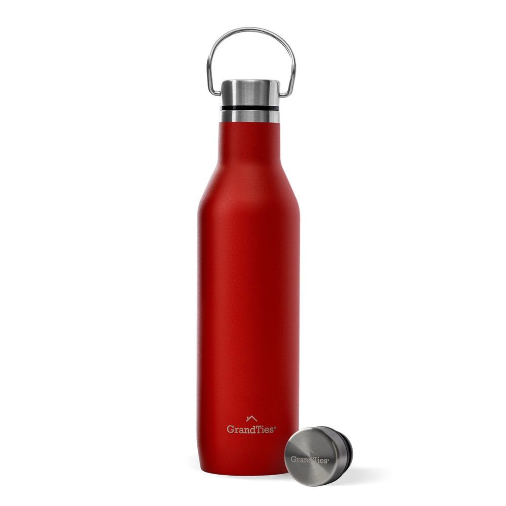 Insulated Water Bottle with Two Lids (Classic) | 21oz/620ml - Grandties