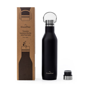 Insulated Water Bottle with Two Lids (Classic) | 21oz/620ml - Grandties