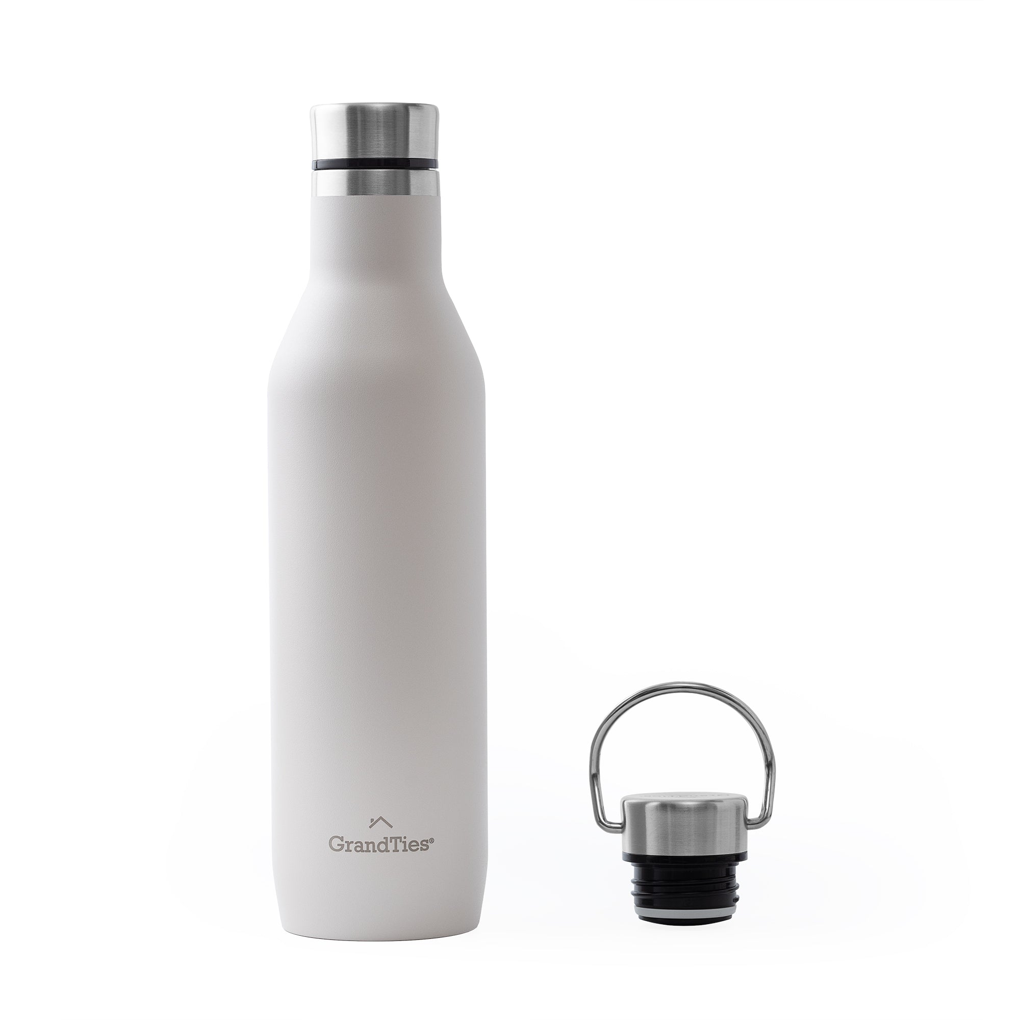 GrandTies | 21oz Traveler Insulated Bottle with Two Lids