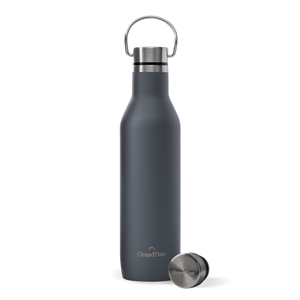 Insulated Water Bottle with Two Lids (Classic) | 21oz/620ml - Grandties