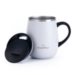 Insulated Coffee Mug with Sliding Lid 16oz/460ml (Grande) - Pearl - GrandTies