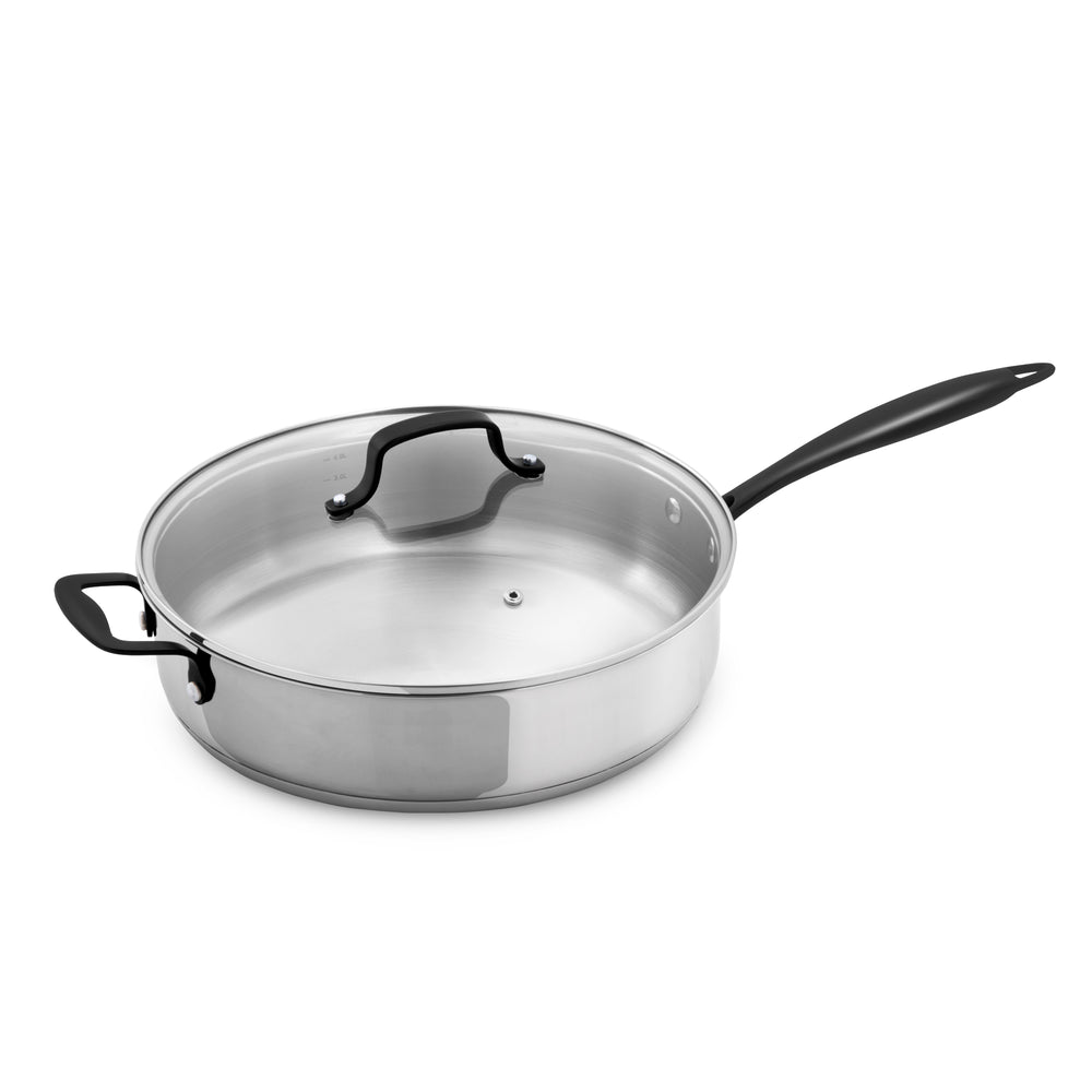 The Marquina Collection Tri-Ply Stainless Steel Sauté Pan - 5 Quart - GrandTies