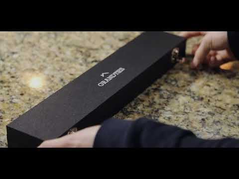 10-inch Forged Damascus Pattern Carving Knife with Wooden Gift Box
